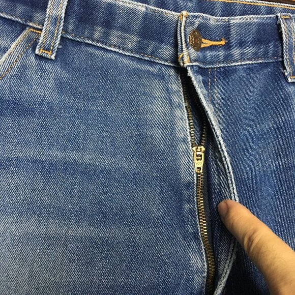 Vintage Levis Mens Straight Fit Blue Jeans size 36 to 38x30 Stretch‎ Denim Pants - Picture 8 of 16